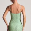 Aellin Embellished Bodycon Mini Dress in Pistachio
