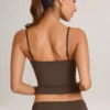 Ailany Modal Scoop-Neck Tank Top in Chocolate Brown