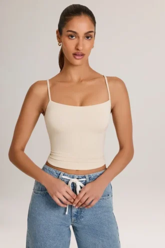 Ailany Modal Scoop-Neck Tank Top in Ivory