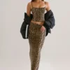 Ailany Modal Scoop-Neck Tank Top in Leopard Print