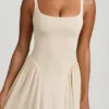 Aireen Modal A-Line Midaxi Dress in Ivory