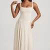 Aireen Modal A-Line Midaxi Dress in Ivory