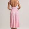 Aireen Modal A-Line Midaxi Dress in Pastel Pink