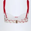 Albena Contrast Underwired Balconette Bikini Top in Cherry Print