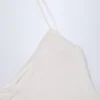 Alika Pointelle Ruched A-Line Mini Dress in White