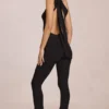 Alira Modal One-Shoulder Jumpsuit in Black