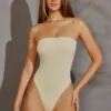 Allegra Bandeau Bodysuit in Ivory