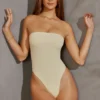 Allegra Bandeau Bodysuit in Ivory