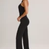 Alouette Modal One-Shoulder Jumpsuit in Black
