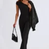Alouette Modal One-Shoulder Jumpsuit in Black