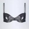 Aluna Underwired Bikini Top in Silver