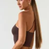 Andi Modal One-Shoulder Top in Chocolate Brown