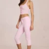 Anessa Mid-Rise Capri Jeans in Blossom Pink