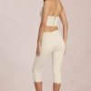 Anessa Mid-Rise Capri Jeans in Ivory
