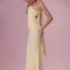 Annelise Jersey Bridesmaid Dress in Butter Yellow