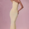 Annelise Jersey Bridesmaid Dress in Butter Yellow