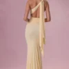 Annelise Jersey Bridesmaid Dress in Butter Yellow