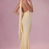 Annelise Jersey Bridesmaid Dress in Butter Yellow