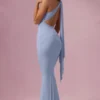 Annelise Jersey Bridesmaid Dress in Powder Blue