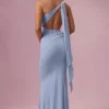 Annelise Jersey Bridesmaid Dress in Powder Blue
