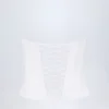 Araminta Lace-Up Corset Top in White