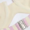 Ascona Underwired Halterneck Balconette Bikini Top in Mauve Stripe