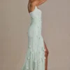 Aurelia Embellished Corset Gown in Sage Green