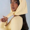 Aviana Knit Headscarf in Butter Yellow