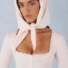 Aviana Knit Headscarf in Ivory