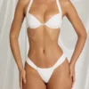 Avina Thong Bikini Bottoms in White