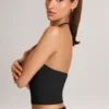 Aviora Modal Halterneck Top in Black