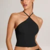 Aviora Modal Halterneck Top in Black