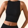 Aya Modal Boat-Neck Tank Top in Black