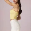 Beata High-Waist A-Line Shorts in Ecru Wash