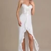 Beatrix Premium Embellished Lace Corset Gown in White