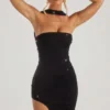 Belgravia Embellished Bandeau Maxi Dress in Black