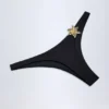 Beqa Hardware-Detail Cheeky Bikini Bottoms in Black