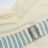 Biarritz Cut-Out Halterneck Swimsuit in Teal Double Stripe