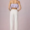 Bobbi Mid-Rise Barrel-Leg Jeans in Ecru Wash