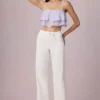 Bobbi Mid-Rise Barrel-Leg Jeans in Ecru Wash