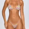 Bosa Broderie Anglaise Drawstring Bikini Bottoms in Bright Multi Print