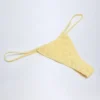 Bosa Broderie Anglaise Drawstring Bikini Bottoms in Lemon Yellow