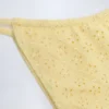 Bosa Broderie Anglaise Drawstring Bikini Bottoms in Lemon Yellow