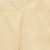 Brushed Jersey Crossover Mini Skort in Lemon Marl