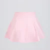 Brushed Jersey Crossover Mini Skort in Pale Pink Marl