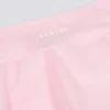 Brushed Jersey Crossover Mini Skort in Pale Pink Marl