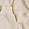 Brushed Jersey Hooded Cropped Shrug in Ecru
