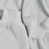 Brushed Jersey Hooded Cropped Shrug in Fog Grey