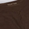 Brushed Jersey Ruched Flared Trousers in Pecan Marl