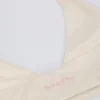 Brushed Jersey V-Neck Sports Bra in Ivory Marl